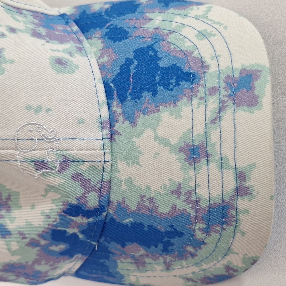 Ivory Ella Blue and Cream Women's Hat - Picture 2 of 8